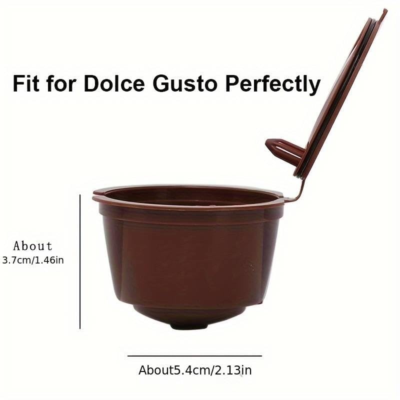 Cápsula de café recargable para Dolce Gusto, Cápsula de café reutilizable, Cápsula de café rellenable, Filtros de Café Recargable, Capacidad 8 gramos de café molido, Plástico, 1 unidad - imagen 4
