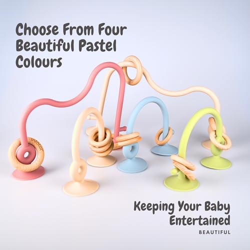 Infatot® Teething Suction Toy, Wood & Silicone Baby Toys 0-6 Months - Image 3