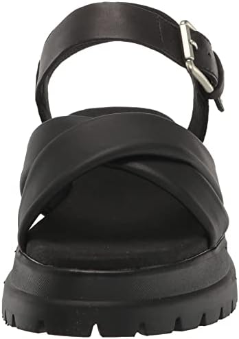 Timberland Women's London Vibe X Strap Sandal, Black Full-Grain, 10 | Image 1