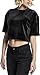Produktbild Urban Classics TB1729 Damen Ladies Velvet Short Kimono Tee T-Shirt,, per pack Schwarz (black 7), X-Large (Herstellergröße: XL)
