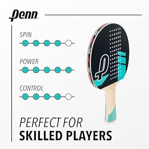 Penn 5.0 Professional Ping Pong Paddles - Choose Single Table Tennis Paddle, or Deluxe 2 or 4 Player Kit with Balls and Storage Case Penn 50 Professional Ping Pong Paddles Choose Single Table Tennis Paddle or Deluxe 2 or 4 Player Kit with Balls and Storage Case