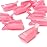 HiMo 10PC Plastic Acrylic Nail Art Soak Off Cap Clip UV Gel Polish Remover Wrap Tool (Pink)