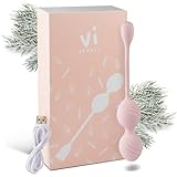 Owotron Beckenbodentraining Kugeln ViPearls/Beckenbodentraining für Frau mit 10 Vibrationsmodi/Liebeskugeln Beckenboden Trainer Frauen mit 70,4g / Beckenboden Trainer aus medizinischem Silikon