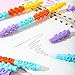 6-Colored Building Blocks Educational Gel pens Students Fresh Personality Toys-Carbon Black
