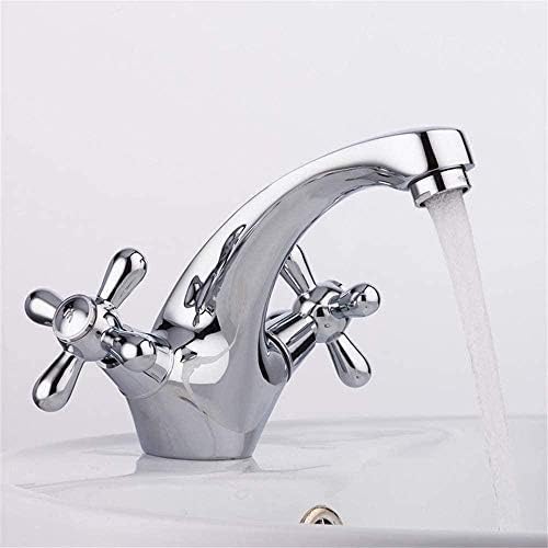 Robinet de lavabo argent pour résoudre les fuites et réguler l'eau chaude et froide