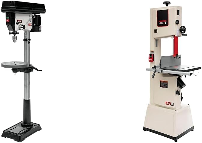 JET 16-1/2" Floor Drill Press and 14" Bandsaw Bundle (Models JDP-17MF and JWBS-14SFX)
