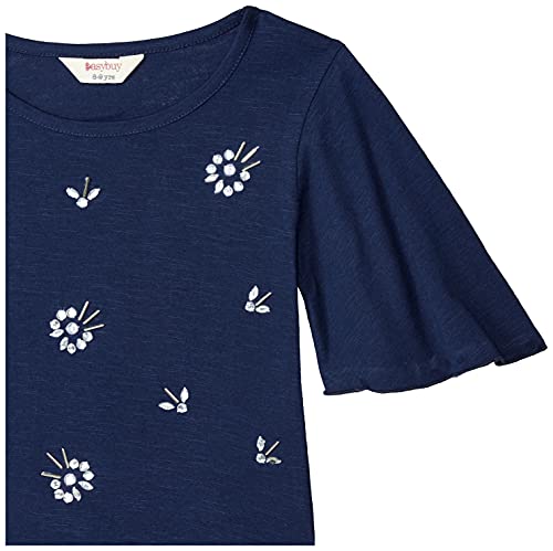 Image of EASYBUY Girl's Regular T-Shirt (SU21RA23GY Navy 12Y)