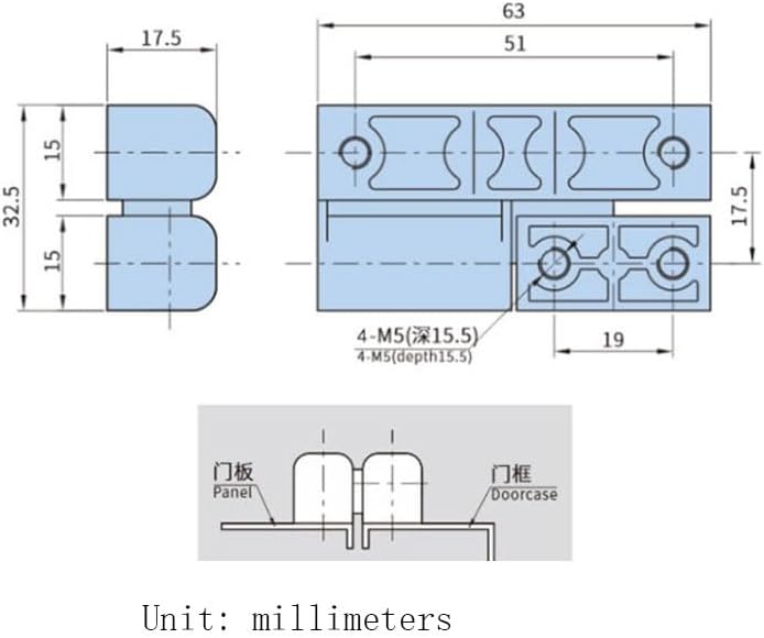 Distribution Box Cabinet Door Hinge Electrical Plate