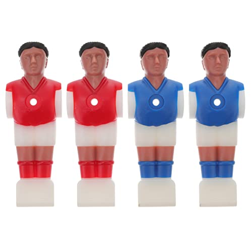 CORHAD Mini Football Player Toys for Tabletop Soccer 4pcs Soccer Poles Replacement Tournament Style Football Player Replacement Parts