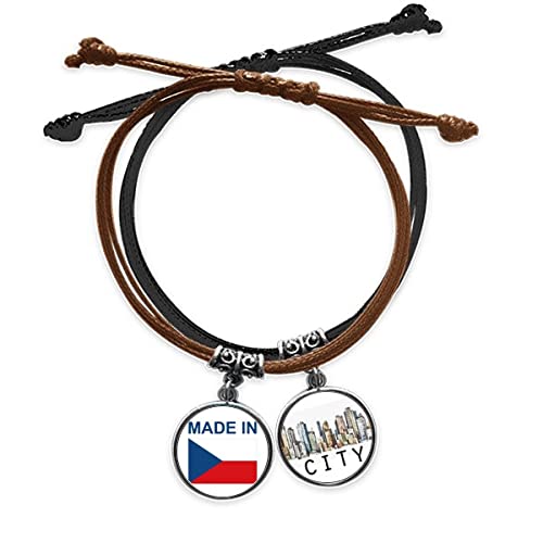 L'amour au Pays tchèque bracelet corde et cuir Sidi pour célébrer vos liens