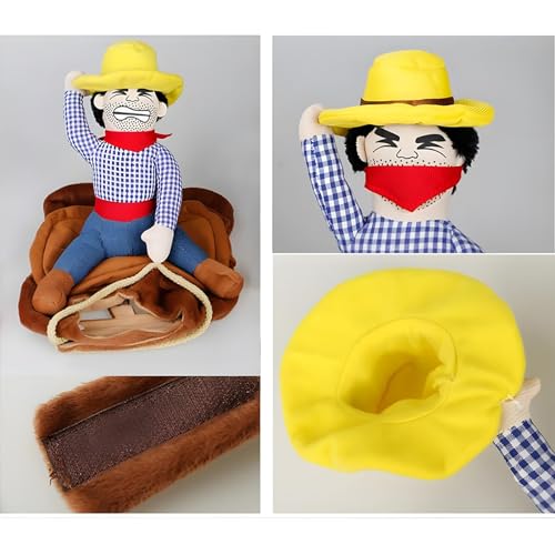 Nacoco RIDERCUSTOME-M Cowboy Rider Dog Costume thumb #1