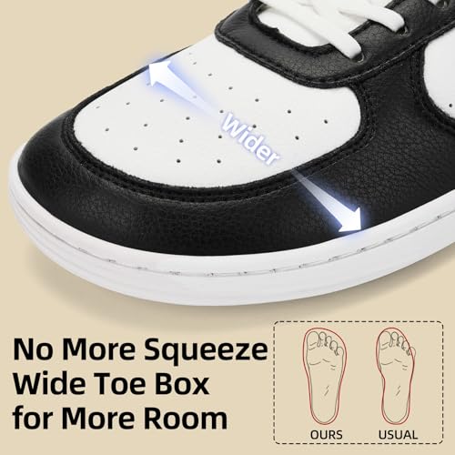 Image of Barefoot Wide Toe Box Shoes for Men - Minimalist Barefoot Dress Sneakers Zero Drop Slip on Non Slip for Walking