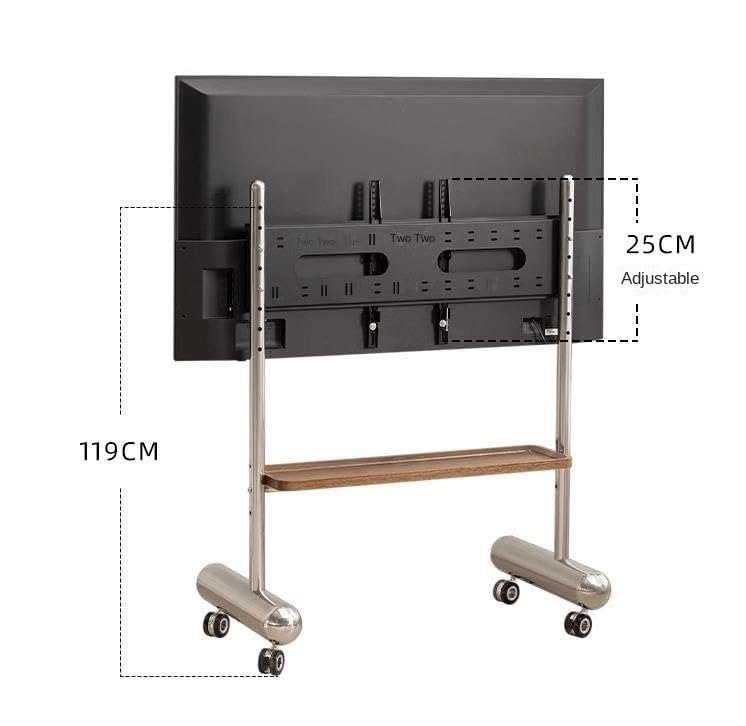 Soporte Móvil para TV con Ruedas y Ajuste de Altura miniatura 5