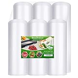 SurpOxyLoc 6 Pack 8'x20'(3Rolls) and11'x20'(3Rolls) Food Saver Vacuum Sealer Bags Rolls with BPA Free,Heavy Duty,Great for Sous Vide and Vac Seal storage