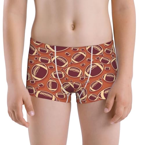 Boys' Cotton Boxer Brief Soft Underwear-American Football1