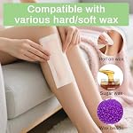 150 Non Woven Wax Strips - 2.7x7.8" Large Wax Paper Sheets For Waxing Sugar Soft Hard Beads Hair Removal Bikini Eyebrow Lip Armpit Leg Face Body Women Men Home Esthetician Essentials Supplies - Image 3