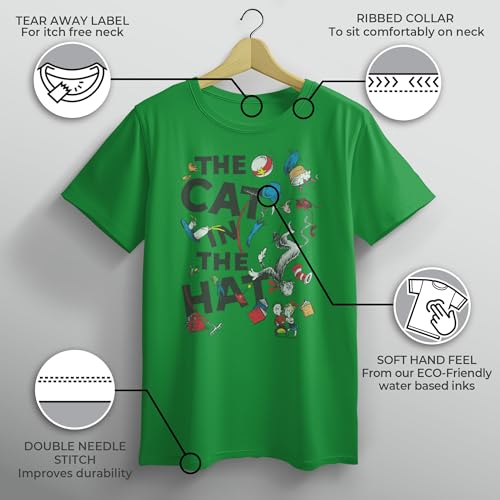 Boy's Dr. Seuss The Cat in The Hat Falling Things T-Shirt3