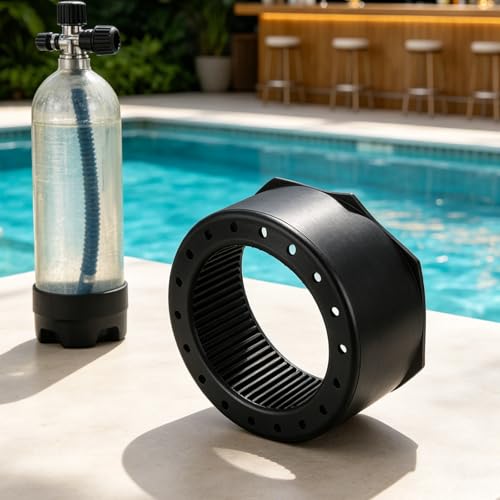 Proteccion contra impactos para botellas de buceo con base de goma GLEAVI 5