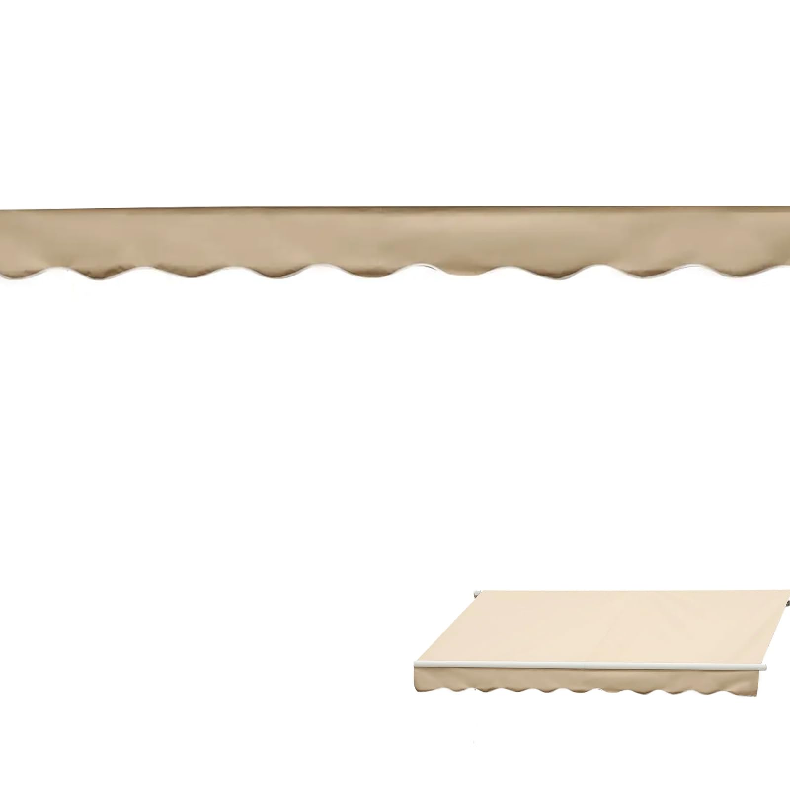 Awning Valance Replacement, Heavy Duty Waterproof UV Resistant Fabric Strip
