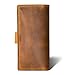 PEGAI Handmade Personalized Leather Checkbook Covers For Personal Checkbook | 100% Distressed Leather Checkbook Cover & Wallet | Business Checkbook Cover | Clark (Cinnamon)