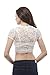 Short Sleeve Round Neck lace Crop top