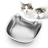 Stainless Steel Cat Bowls: Suitable for IMIPAW Automatic Pet Feeder Cat Whisker Fatigue Relief Friendly Shape and Easy to Clean