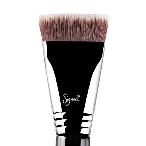Sigma Beauty F77 - Chisel And Trim Contour™ . Professional Face & eyes makeup brushes, Cruelty-free & vegan, Water-proof & soft synthetic fibers