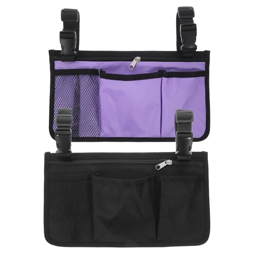 Rangement latéral pour fauteuil roulant Healvian : évitez les chutes d'objets de l'accoudoir