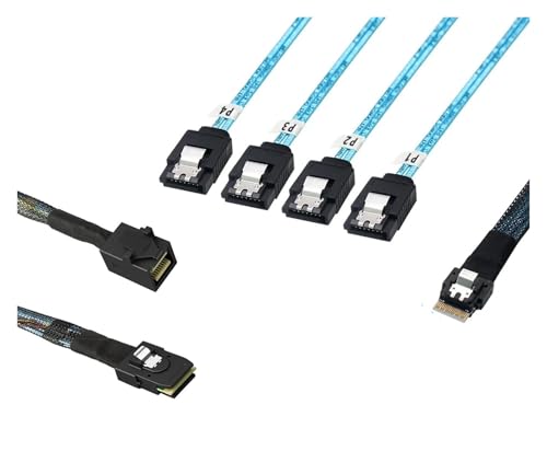 Cable S/AS SFF-8087 a 4x SATA 0.5 m miniatura 2