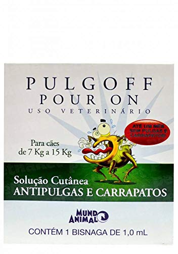 Antipulgas e Carrapatos Mundo Animal Pulgoff Pour On Para Cães De 7 a 15kg