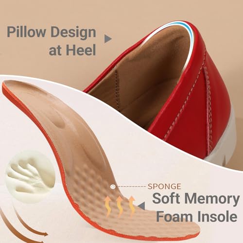 Image of QAE Loafers for Women Penny Loafers Slip On Sneakers Womens Shoes Dressy Casual Comfortable Ladies Summer Shoes