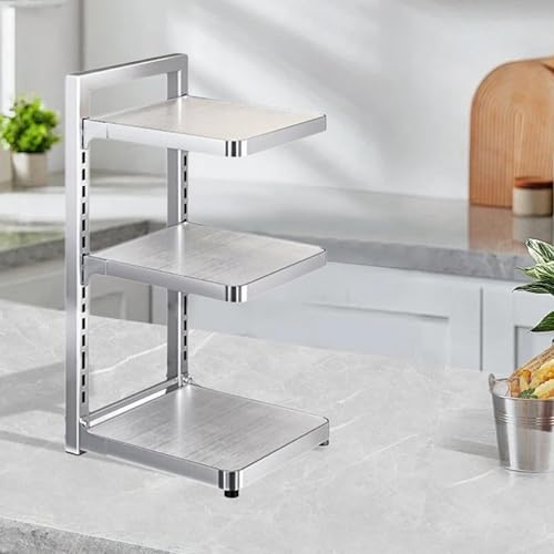 Ronyme Pot Rack for Pans And Pots, Storage Solution for Kitchen Countertop, 3 Tier - Image 4