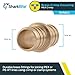SharkBite 3/4 Inch Crimp Coupling, Pack of 10, Brass Plumbing Fitting, PEX Pipe, PE-RT, UC016LFA10