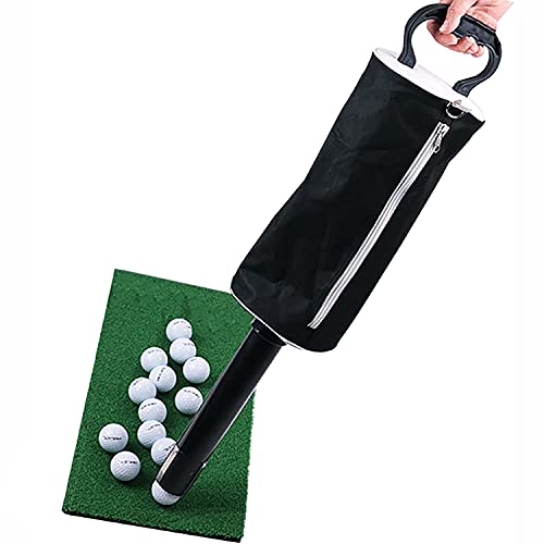 Poche jusqu'à 70 balles pour ce collecteur de golf compact et zippé