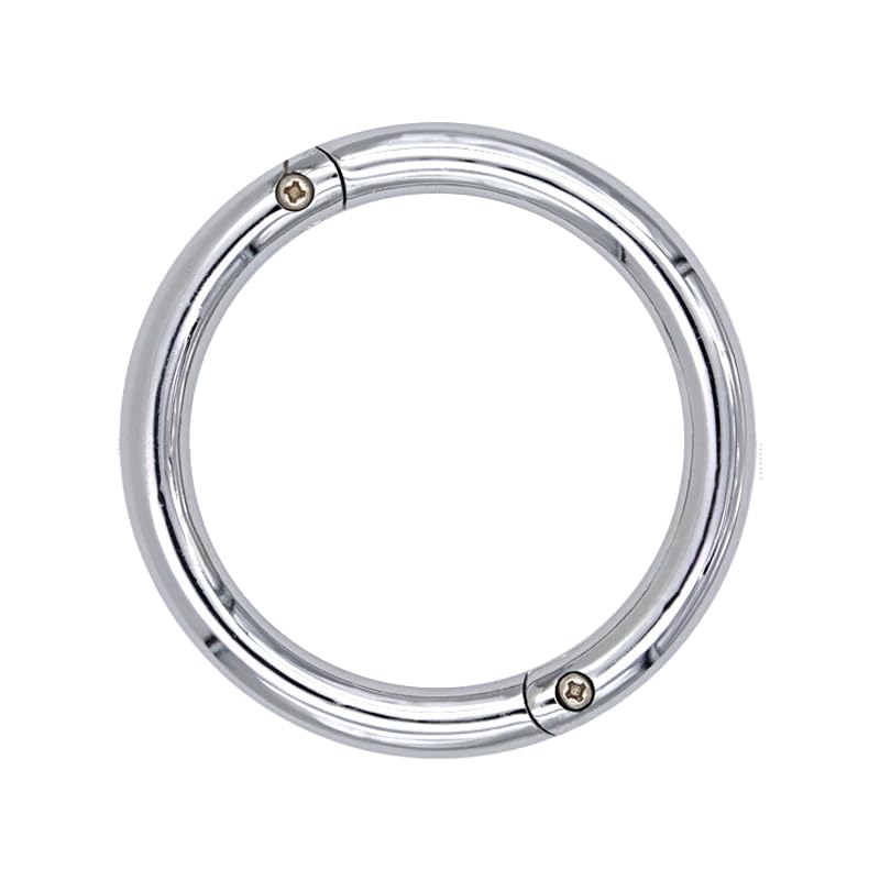 Longtor Carbon Steel Bull Nose Ring - Heavy Duty Cattle Nose Ring & Livestock Tool - Rust Resistant Steel - Easy Insert Secure Lock Farmer Vet Essential(3.15)
