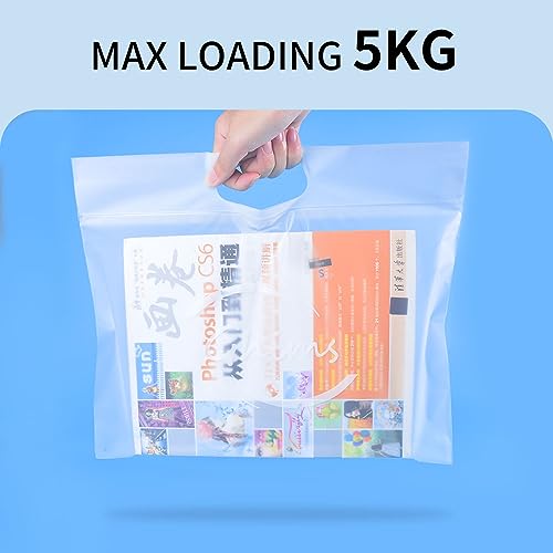 Giznzg Zip Beutel Reise mit Griff, Reisetasche, Kleidung Tasche, Frosted 3 Mil wiederverschließbare Reißverschluss Poly Taschen mit Vent Hol, Verpackung Versandtaschen (35 * 24cm - 25 Stücke)