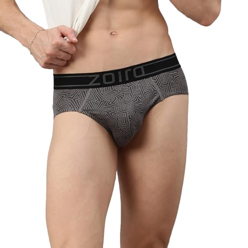 Image of Zoiro Men's Brief | Soft Band | Soft No-Marks Elastic | Breathable Innerwear | Pack of 1 | Color May Vary