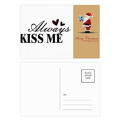 Cartes postales Always Kiss Me en lot de 20 pour ne plus manquer de cartes de vœux