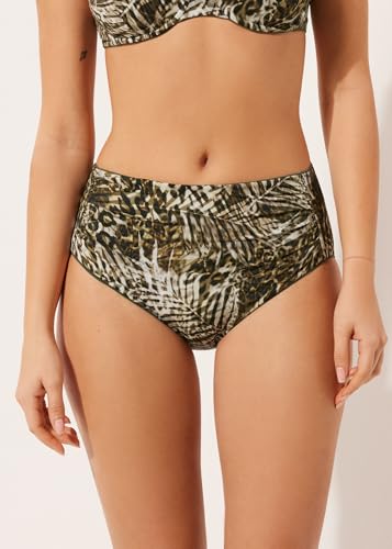 Woman's High Waist Shaping Swimsuit Bottoms Tropical Animalier2