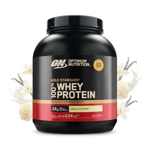 Optimum Nutrition 100% Proteína De Suero De Leche Whey Gold Standard 2.02KG - Helado de Vainilla