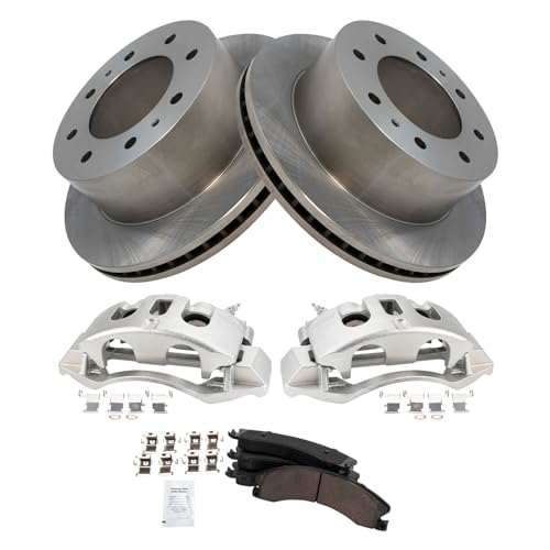 Image of TRQ Rear Brake Pad & Rotor Kit Compatible with 2011-2019 Chevrolet 2011-2019 GMC