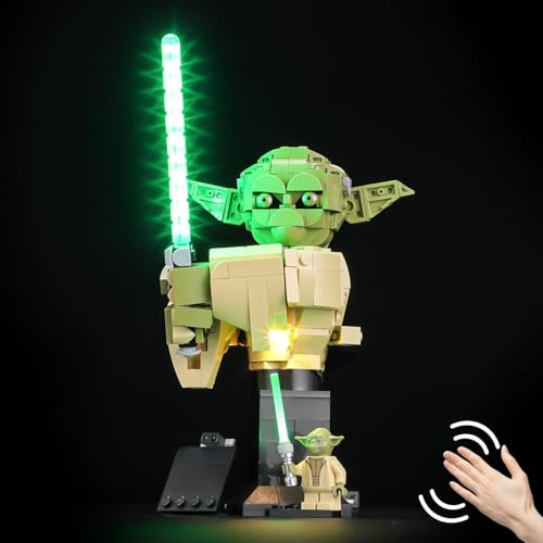 Luces LED por gestos BRIKSMAX compatibles con Lego Star Wars Yoda 75438
