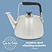 Sur La Table Kitchen Essentials 2 Qt Heavy Gauge Brushed Stainless Steel Whistling Tea Kettle – Durable Stovetop Kettle