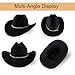 Classic Western Cowboy Hat for Men and Women, Fedora Hat Perfect for Cowgirl Outfits and Cow Girls Outfits Fashionable Tejanas para Mujer Ideal for Cowgirl Look Black