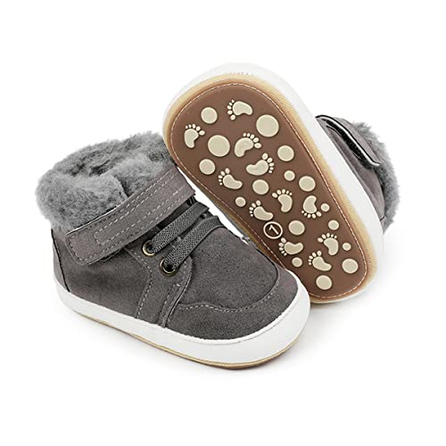 Image of HsdsBebe Baby Boys Girls Pu Leather Hard Bottom Walking Sneakers Toddler Rubber Sole First Walkers Infant Cartoon Slippers Crib Shoes