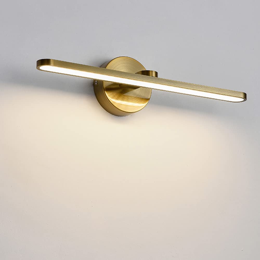 HYJAUSXB 14W LED Vanity Lights Fixtures Warm White 3000K Bathroom Bedroom Mirror Wall Lamp丨50cm Lamps for Washroom Bath Make-up Cabinet Table Sconce Lighting丨Waterproof IP44 (Bronze)