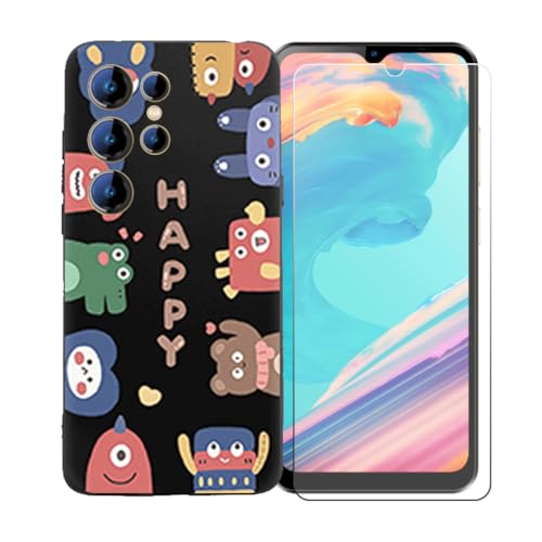 pGYDQQKJP[X Oukitel C1 Plus + KXXN[یtB Aȃ\tgVRP[XیTPUJo[̃P[XJo[ p (6.52") - LLM45