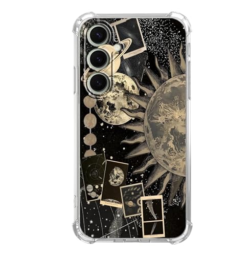 ZHIPIFO Vintage Celestial Astronomy Collage Case for Samsung Galaxy A16 5G/4G, Soft TPU Bumper, Retro Moon & Sun Sketch Protective Cover for Samsung Galaxy A16 5G/4G by ZHIPIFO - Used condition - US$7.16