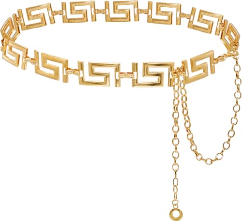 Waist Chain for Women Metal Belly Belt Adjustable Waist Belt for Dress Vest Jeans