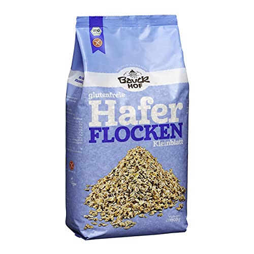 Bauckhof - Haferflocken Kleinblatt glutenfrei Bio - 1 kg - 4er Pack